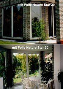 Glare Star / Blendschutzfolie Natur-Grau dunkel, Aussen, Premium