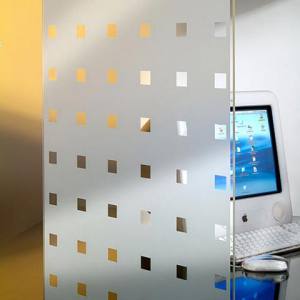 DecoStar / Dekofolie matt, kleine Quadrate klar, Premium