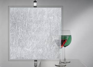 Deco Star / Dekorationsfolie Stoffdekor, Watte, weiss, Premium