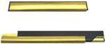 Ersatz-Messingschiene 30 cm breit, komplett mit Gummi + Clips