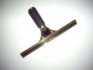 ETTORE - Fensterwischer, Messing, komplett, 25 cm Breite