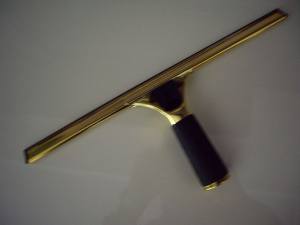 ETTORE - Fensterwischer, Messing, komplett, 30 cm Breite