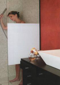 Privacy Star / Sichtschutzfolie weiss, blickdicht, Premium