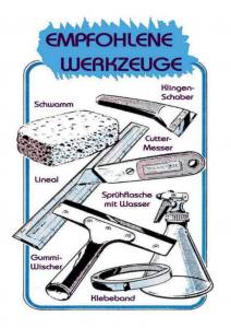 SALEDATA - Werkzeugsatz - zur einfachen Folien-Selbstmontage
