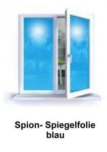 Spion-Spiegelfolie - Blau - Innen - Premium