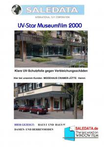 UV-Star / UV-Sonnenschutzfolie, glasklar, Premium